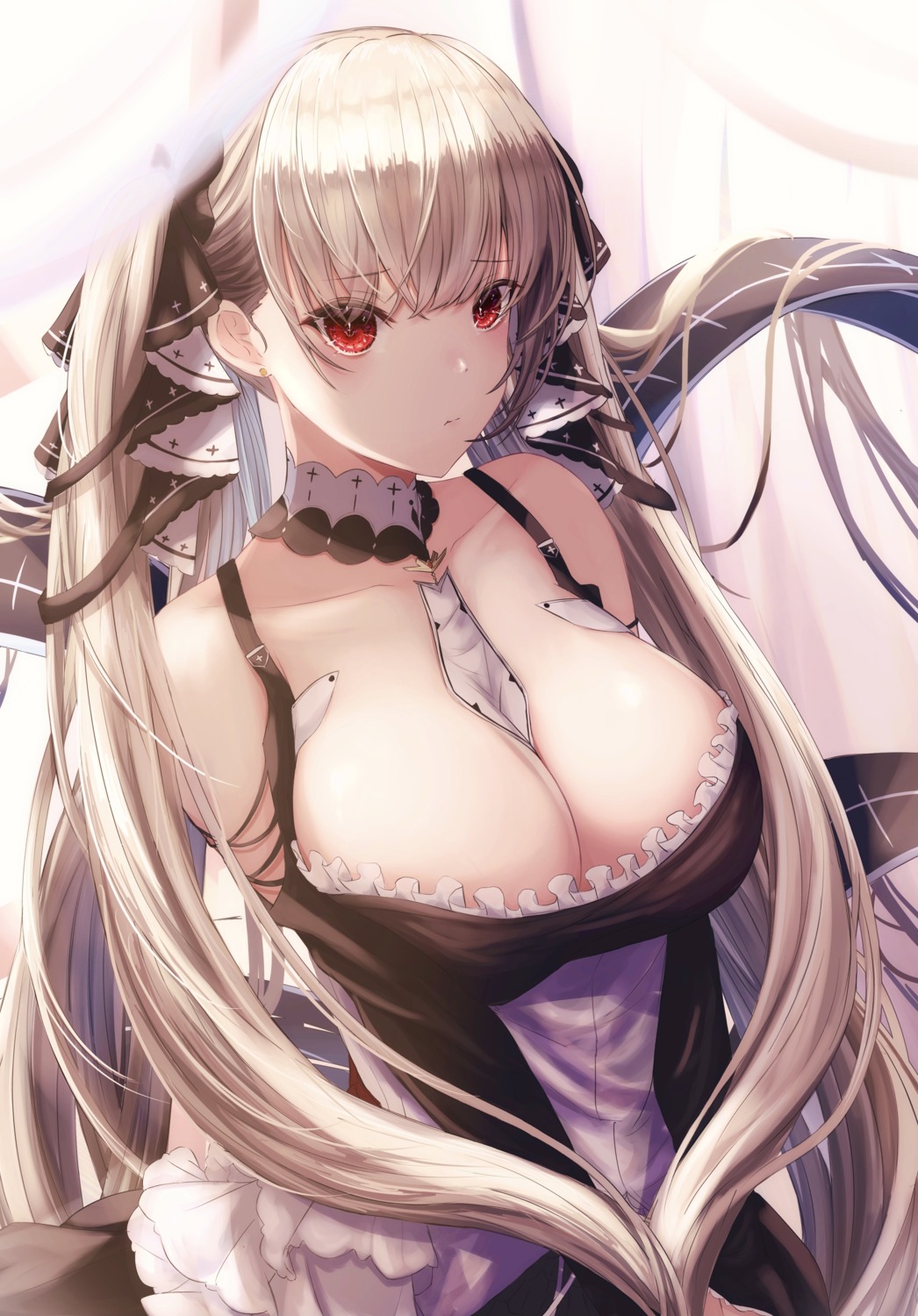 azur_lane formidable_(azur_lane) gothic_lolita lolita_fashion no_bra yagi_(yagi5art)