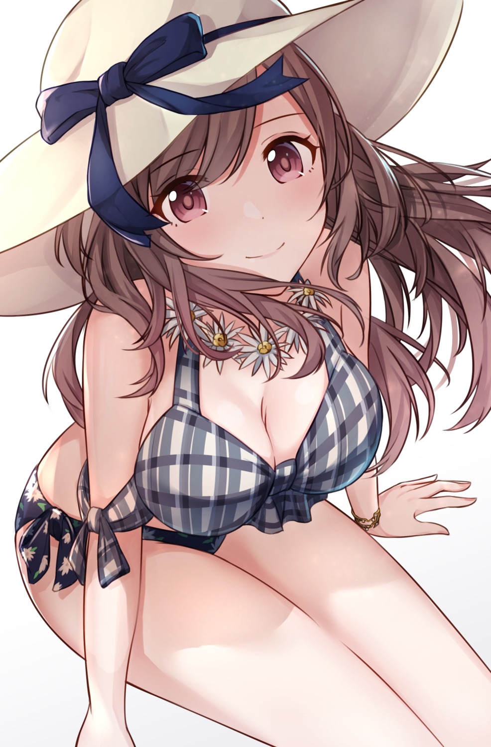 alisia bikini cleavage swimsuits the_idolm@ster the_idolm@ster_shiny_colors tsukioka_kogane