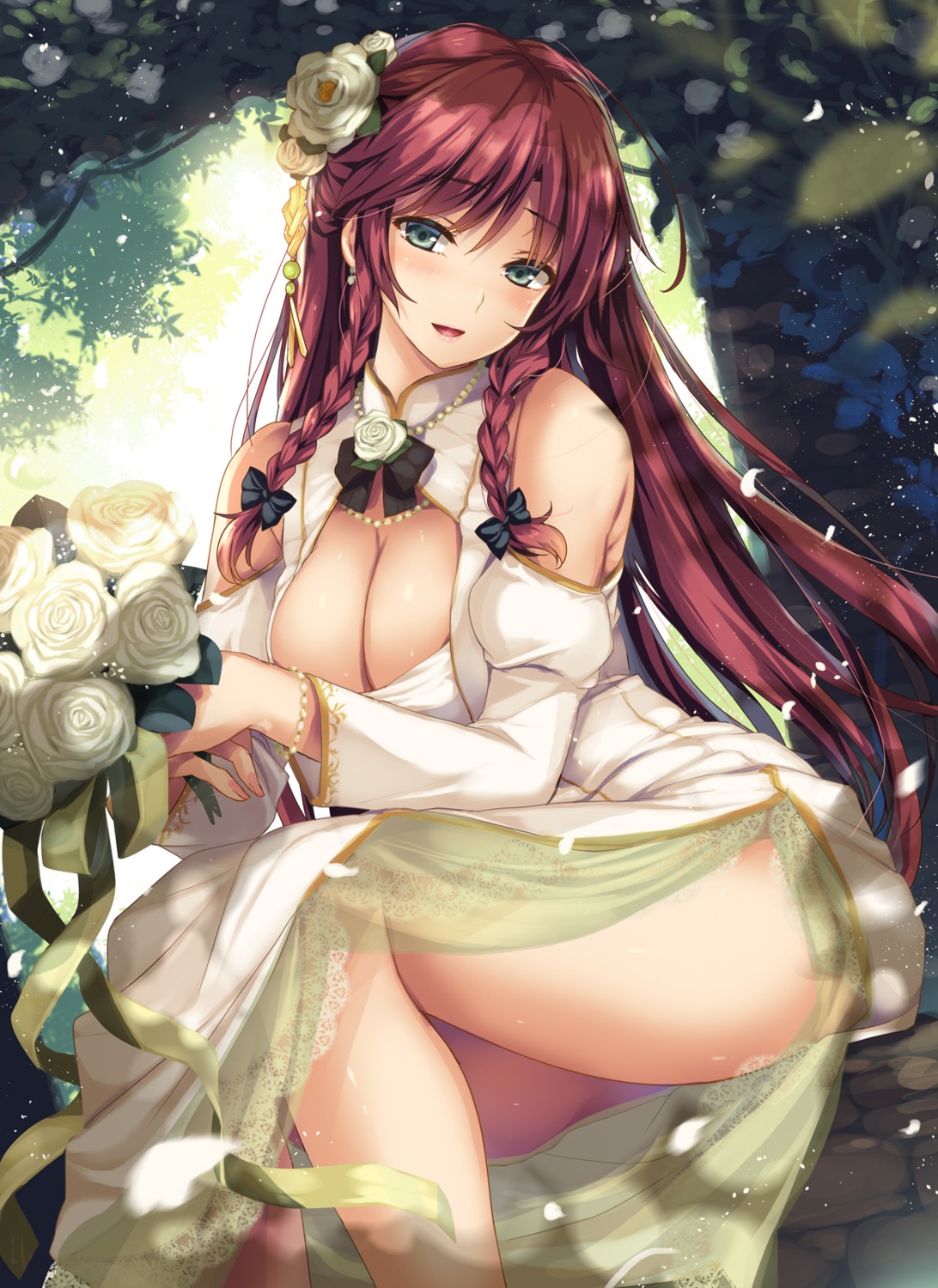 chinadress cleavage hong_meiling monety touhou