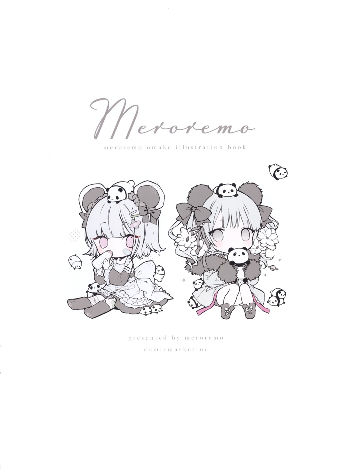 animal_ears bandages bandaid chibi komeko_meko maid meroremo onineko