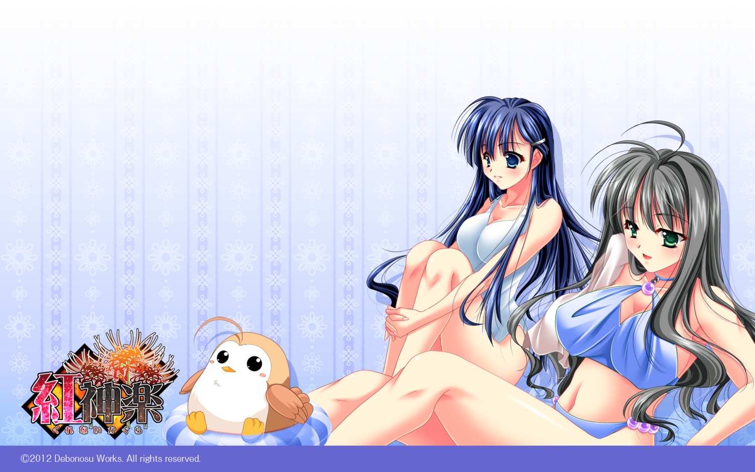 bikini debonosu kurenai_kagura satou_hiromi shindou_isami swimsuits wallpaper yamamoto_kazue yashiro_mamori