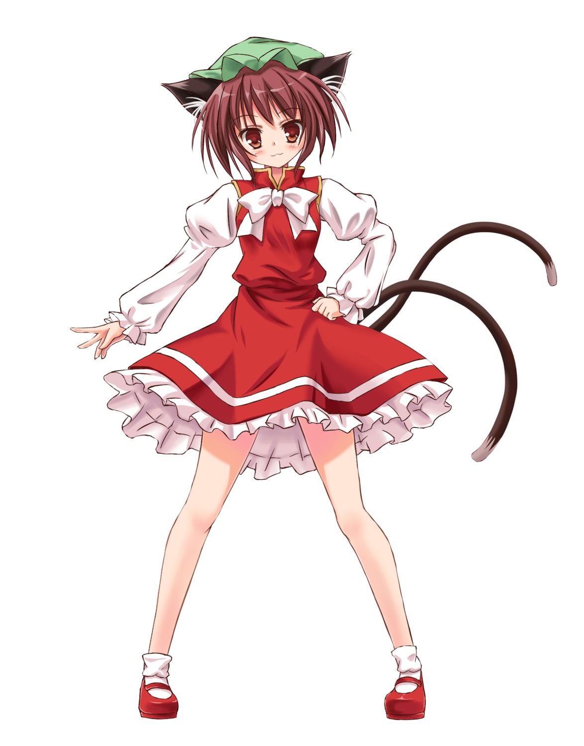 animal_ears chen murasaki_shitsu nekomimi tail touhou