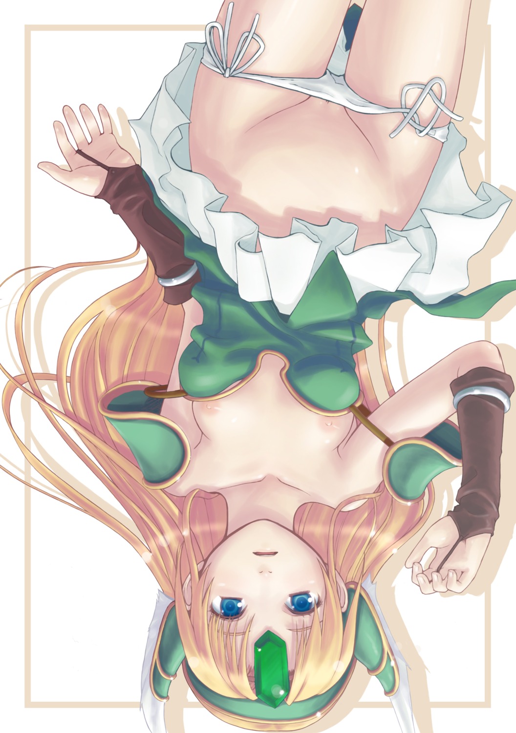 breasts gusha nipples pantsu panty_pull riesz seiken_densetsu seiken_densetsu_3 string_panties