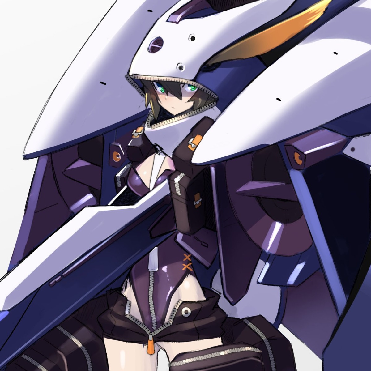 advance_of_zeta gundam leotard mecha_musume takamine_nadare tr-6_woundwort zeta_gundam