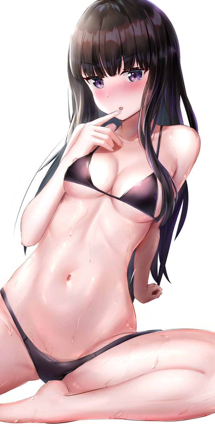 bikini inoue_takina lycoris_recoil nipples pharmarr swimsuits wet