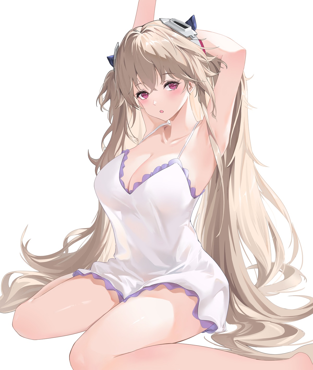 anchorage_(azur_lane) ano_(madoka23) azur_lane cleavage no_bra see_through