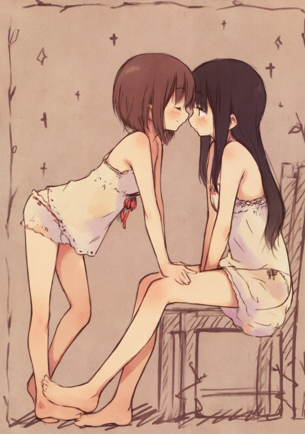 feet kyuri lingerie pantsu yuri