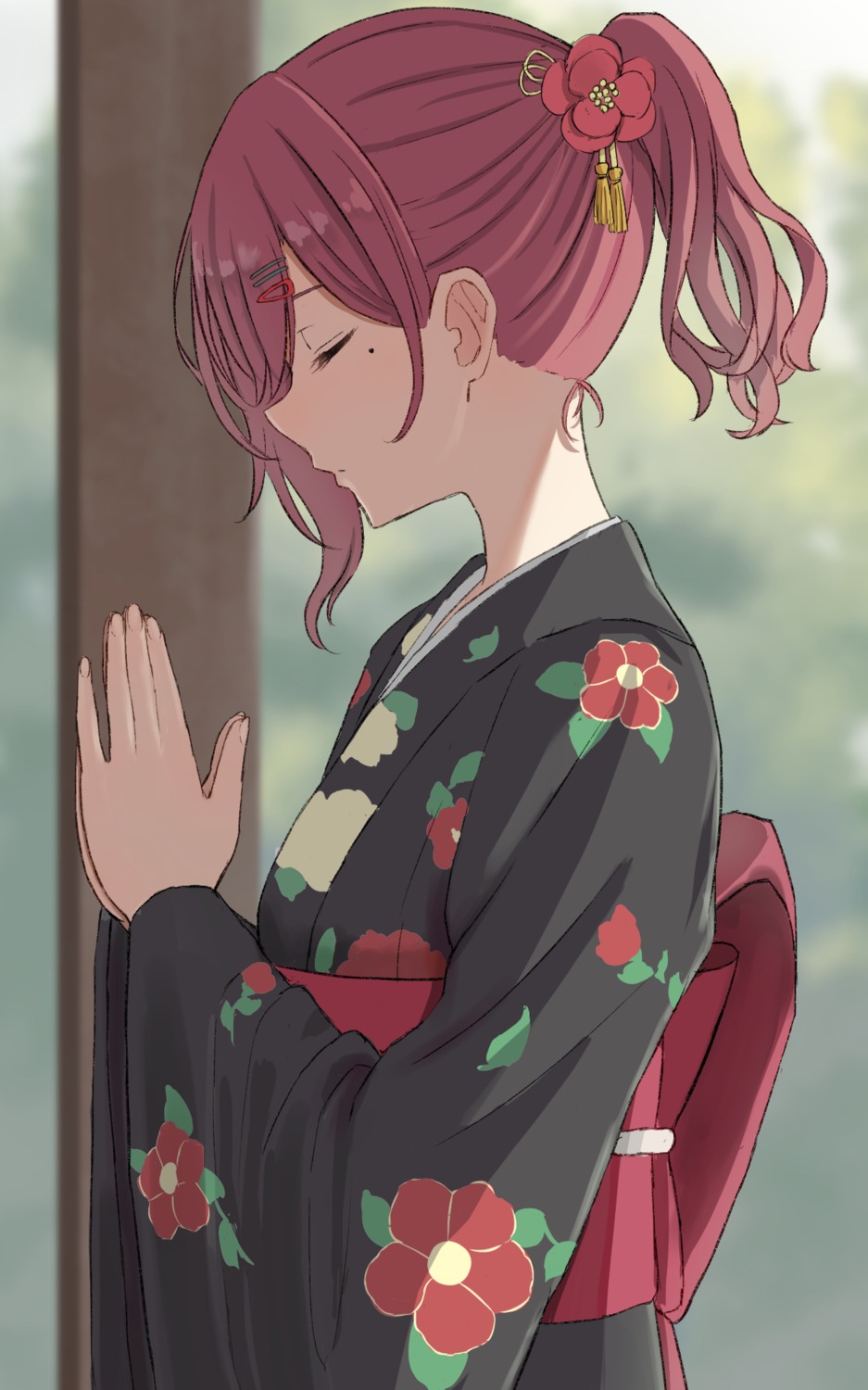 higuchi_madoka kimono pony_(shihyo-6591) the_idolm@ster the_idolm@ster_shiny_colors