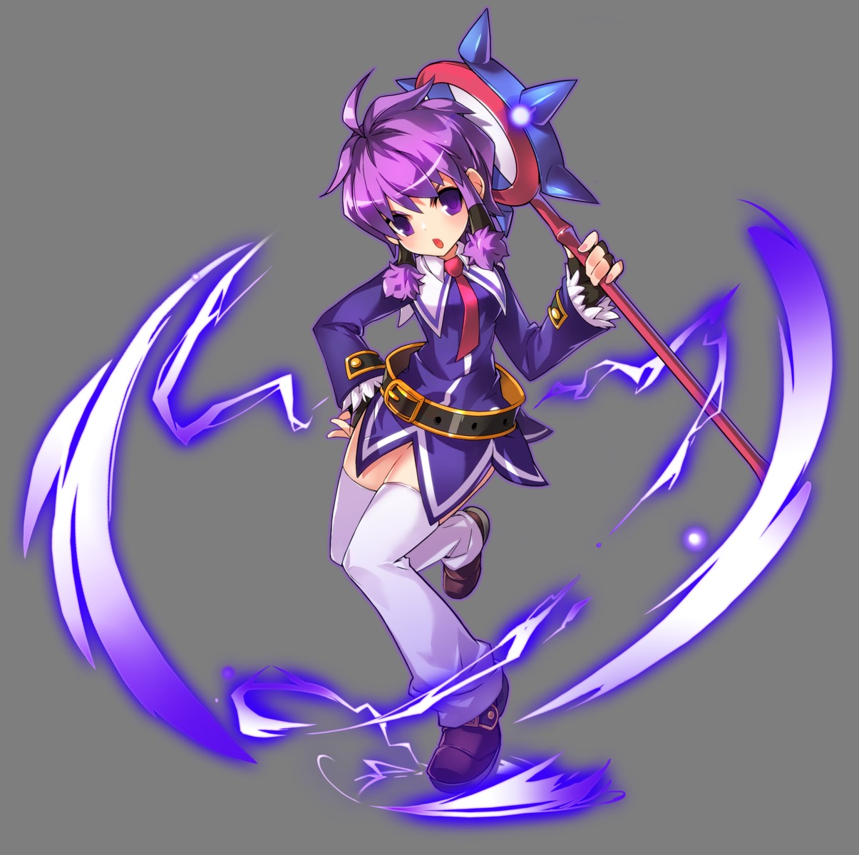 aisha_(elsword) elsword tagme thighhighs transparent_png weapon