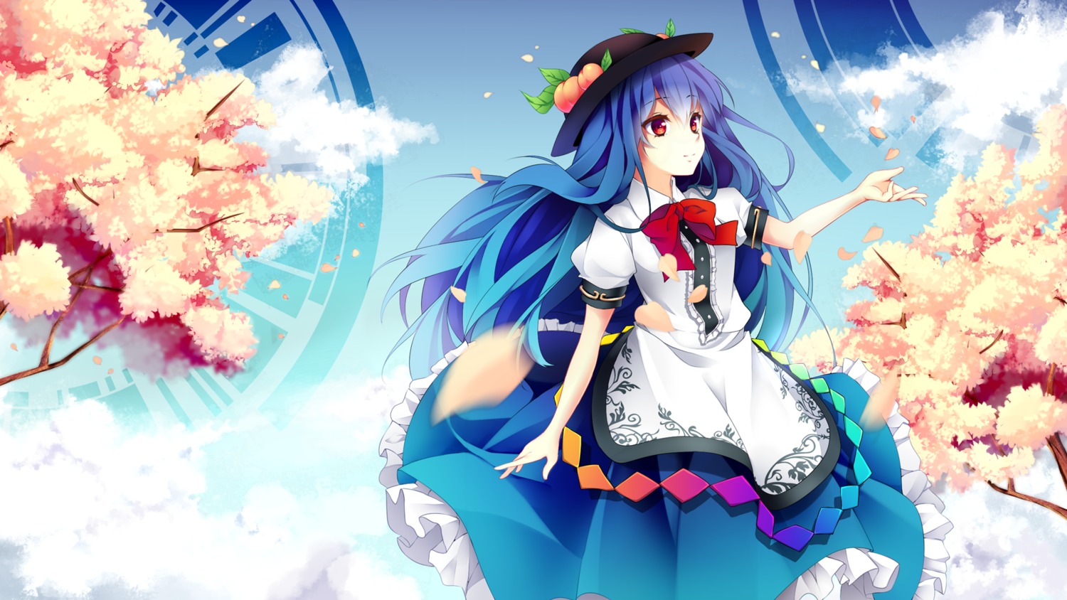 hinanawi_tenshi riniuu touhou wallpaper