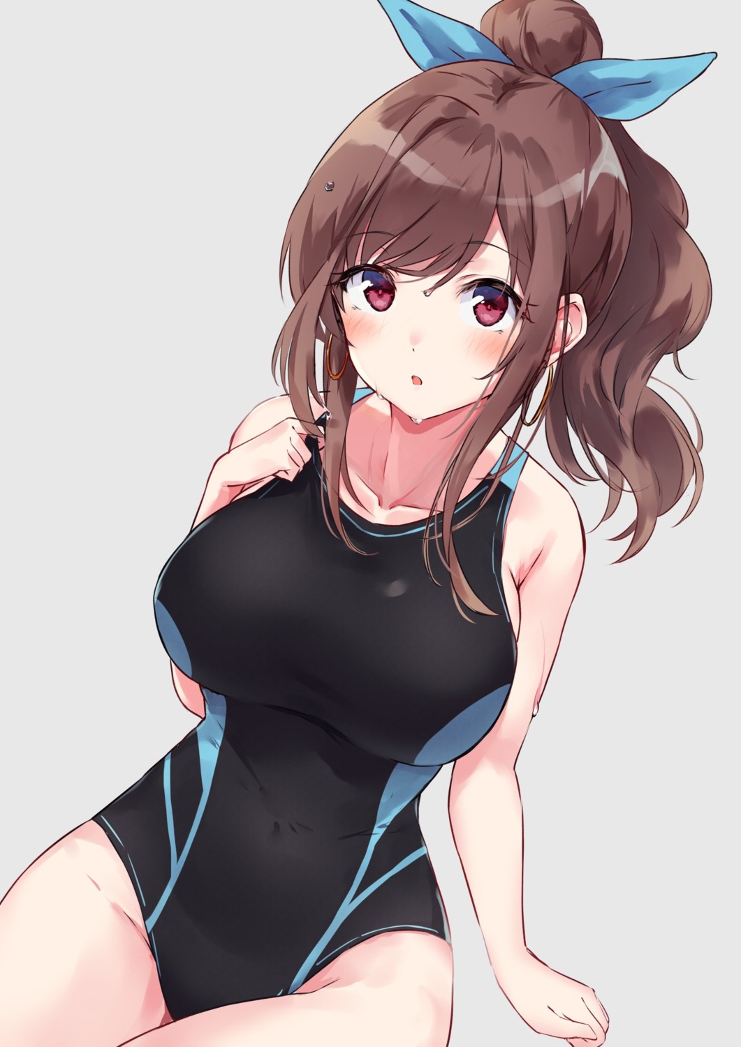 minikon swimsuits the_idolm@ster the_idolm@ster_shiny_colors tsukioka_kogane