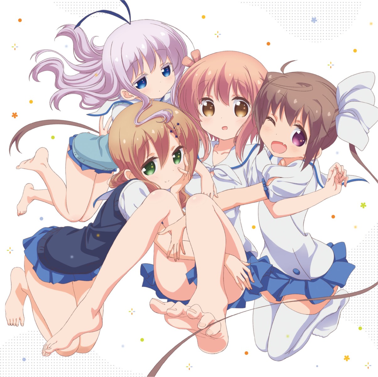 anno_masato digital_version disc_cover feet ichinose_hana momochi_tamate seifuku sengoku_kamuri slow_start thighhighs tokura_eiko