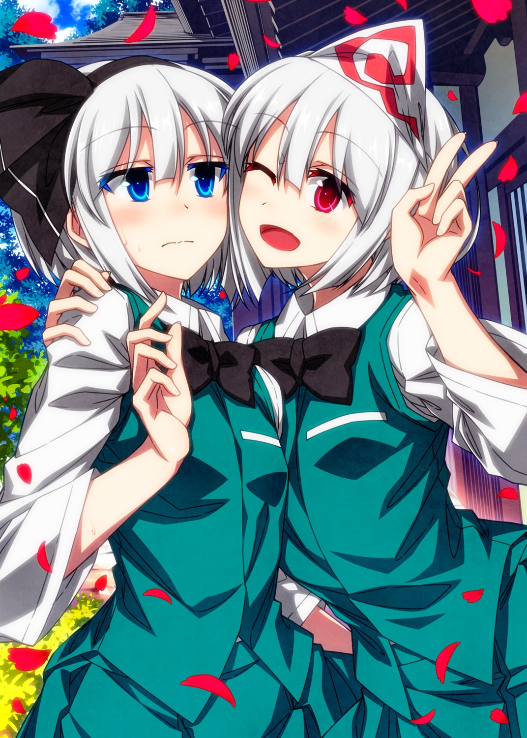 konpaku_youmu saigyouji_yuyuko sazanami_mio touhou