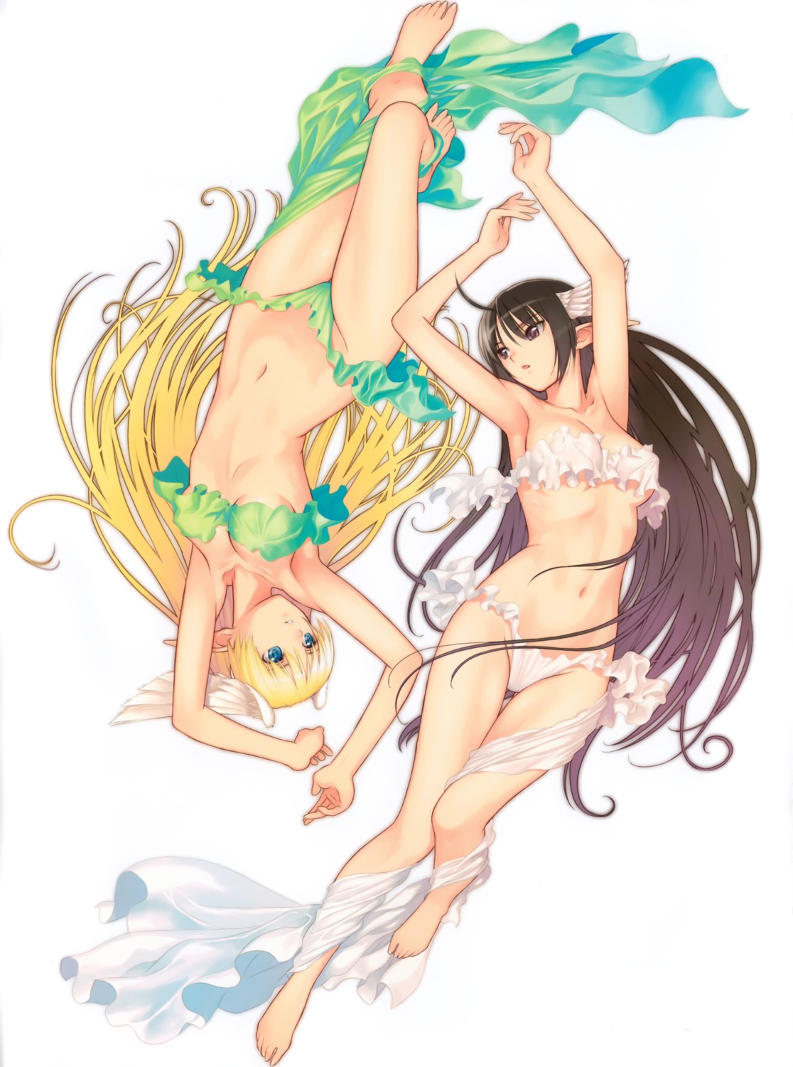 bikini elf elwing pointy_ears shining_tears shining_wind shining_world swimsuits tony_taka xecty_ein