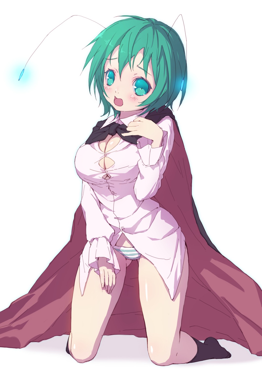 armais cleavage pantsu shimapan touhou wriggle_nightbug