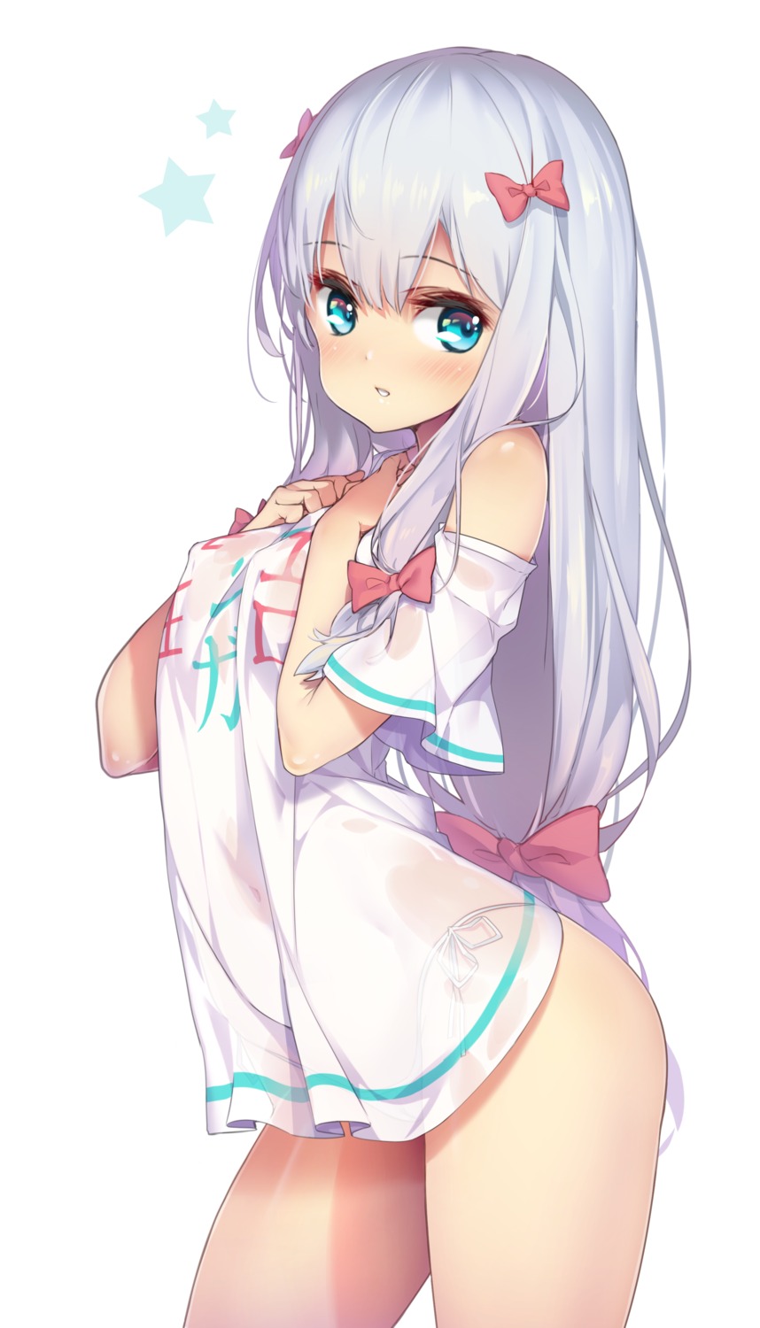 erect_nipples eromanga-sensei hong_(white_spider) izumi_sagiri loli no_bra pantsu see_through string_panties