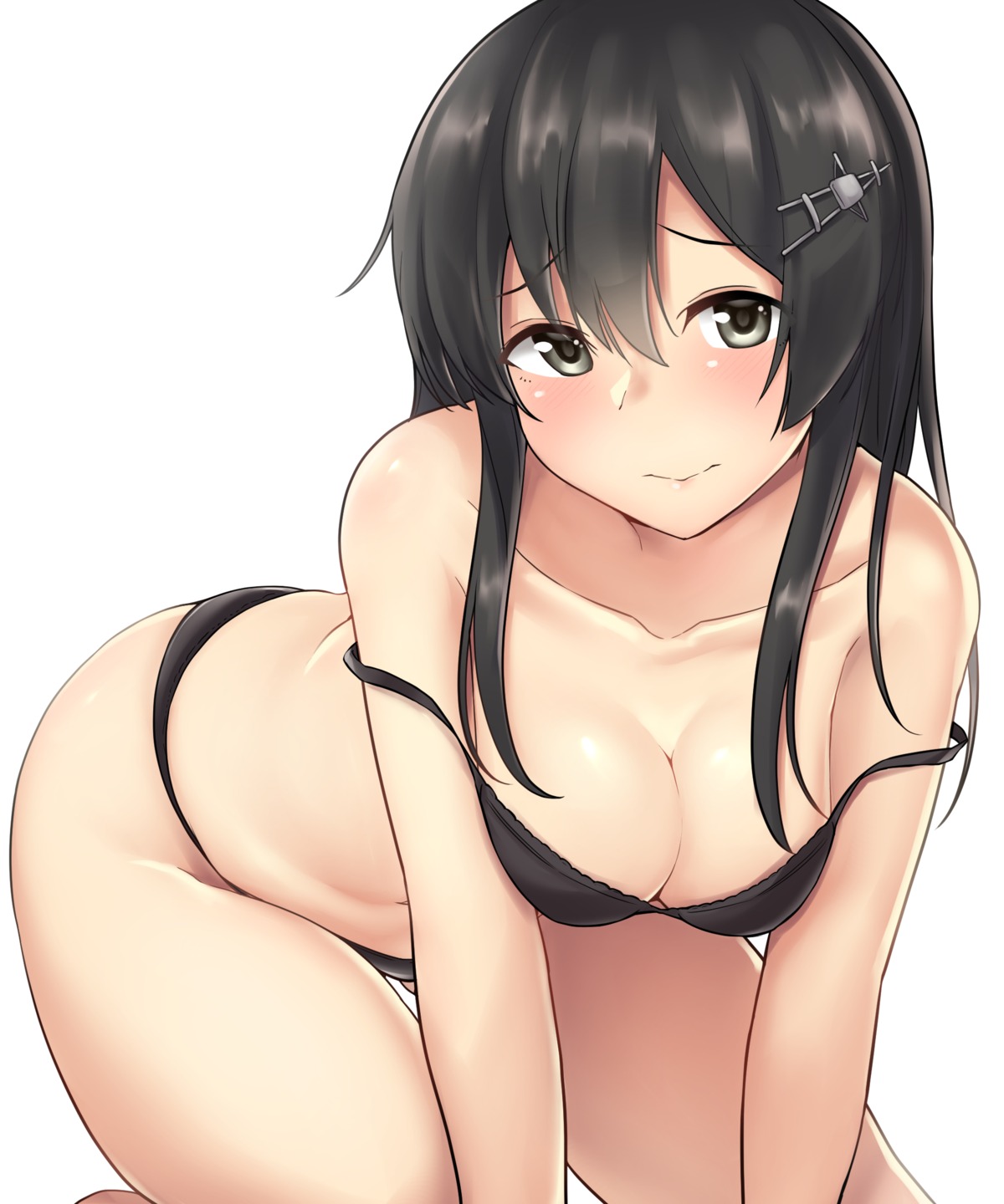 bra cleavage kantai_collection kiritto oyashio_(kancolle) pantsu