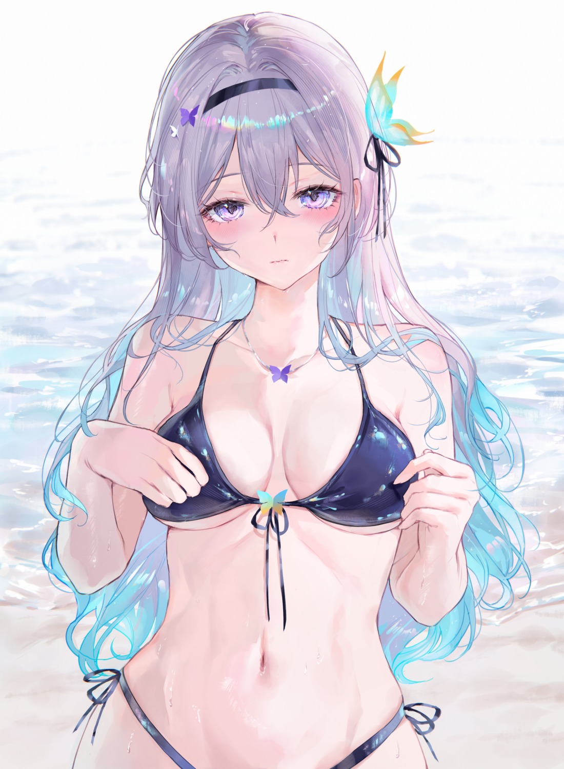 bikini firefly honkai:_star_rail qiandaiyiyu swimsuits wet