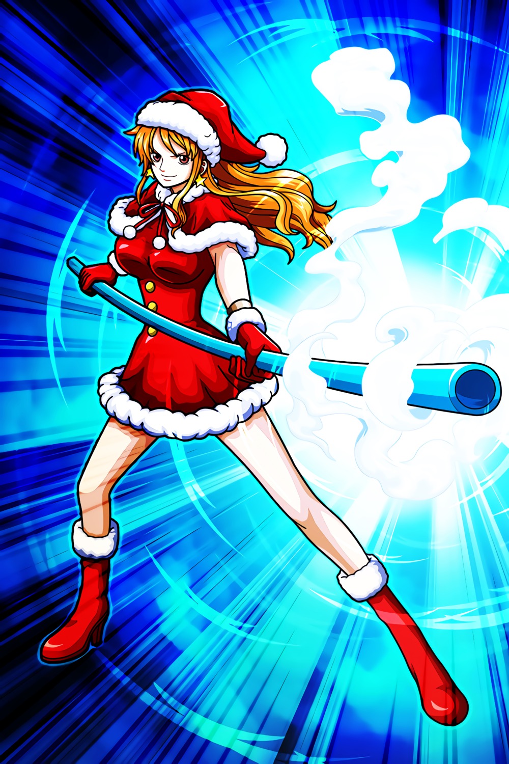 christmas dress heels nami one_piece tagme weapon