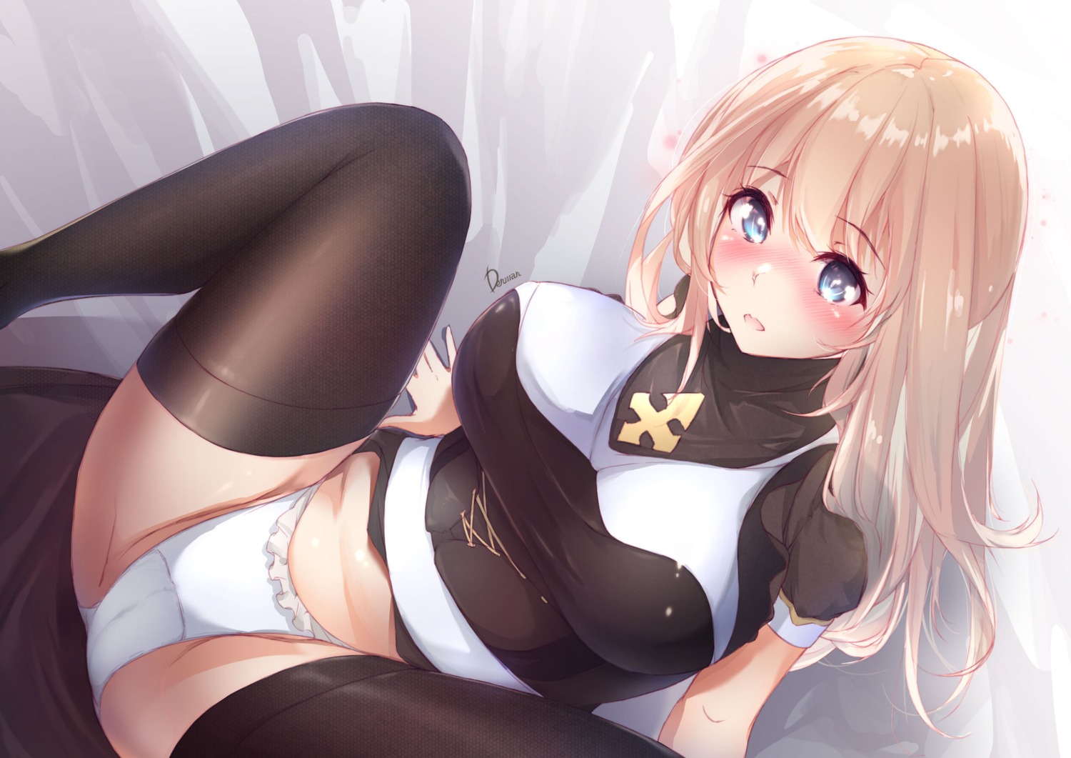 dermar nun pantsu skirt_lift thighhighs