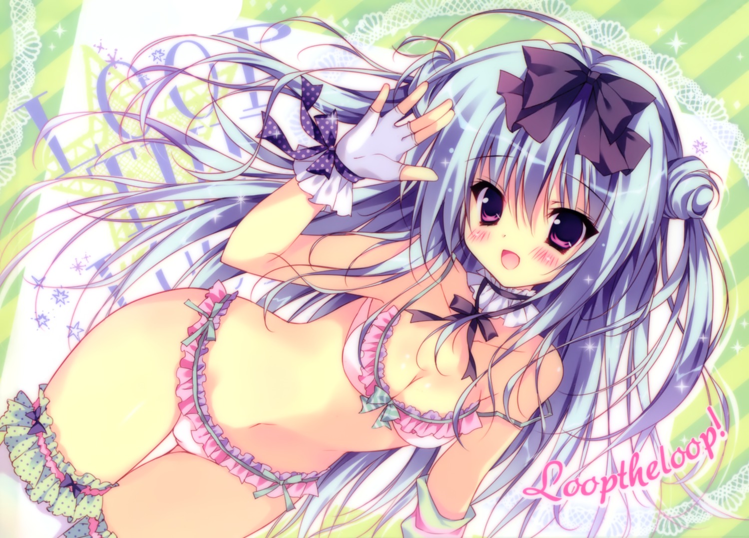 bikini cameltoe cleavage garter hellrun loop_the_loop! swimsuits thighhighs