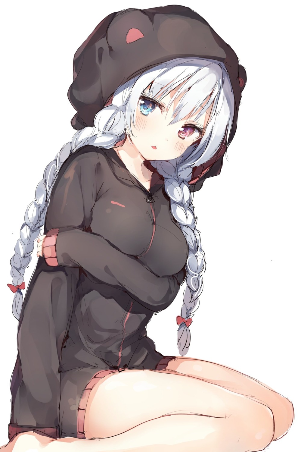 breast_hold heterochromia umibouzu