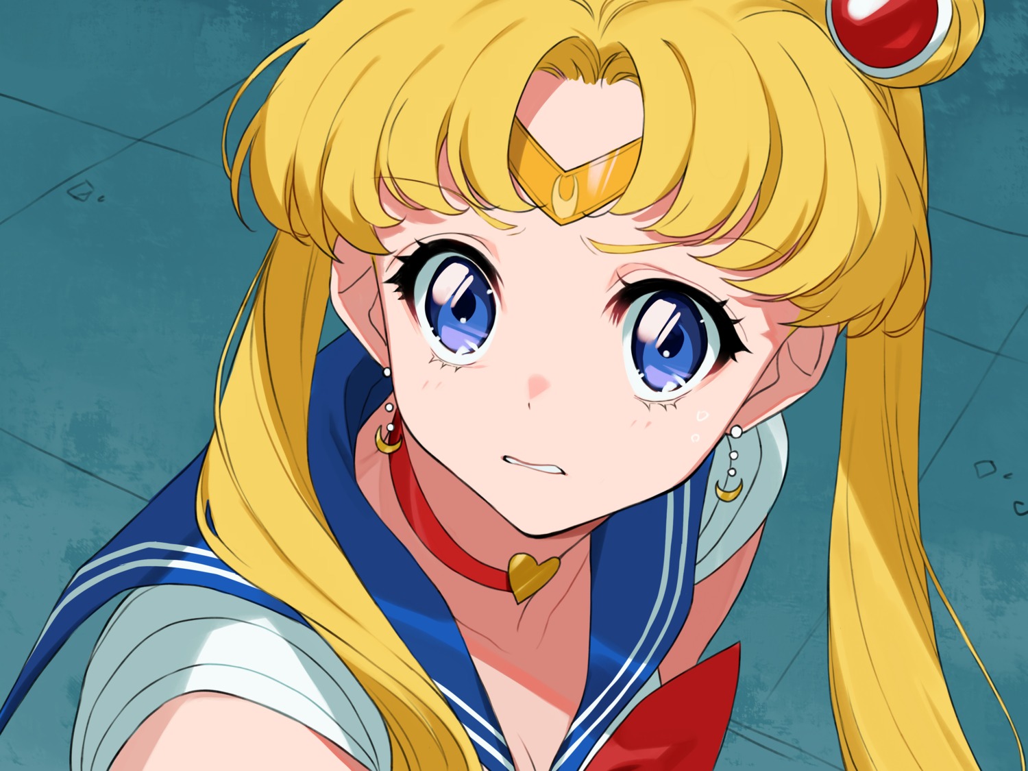 cleavage sailor_moon seifuku tsukino_usagi yuu_(higashi_no_penguin)