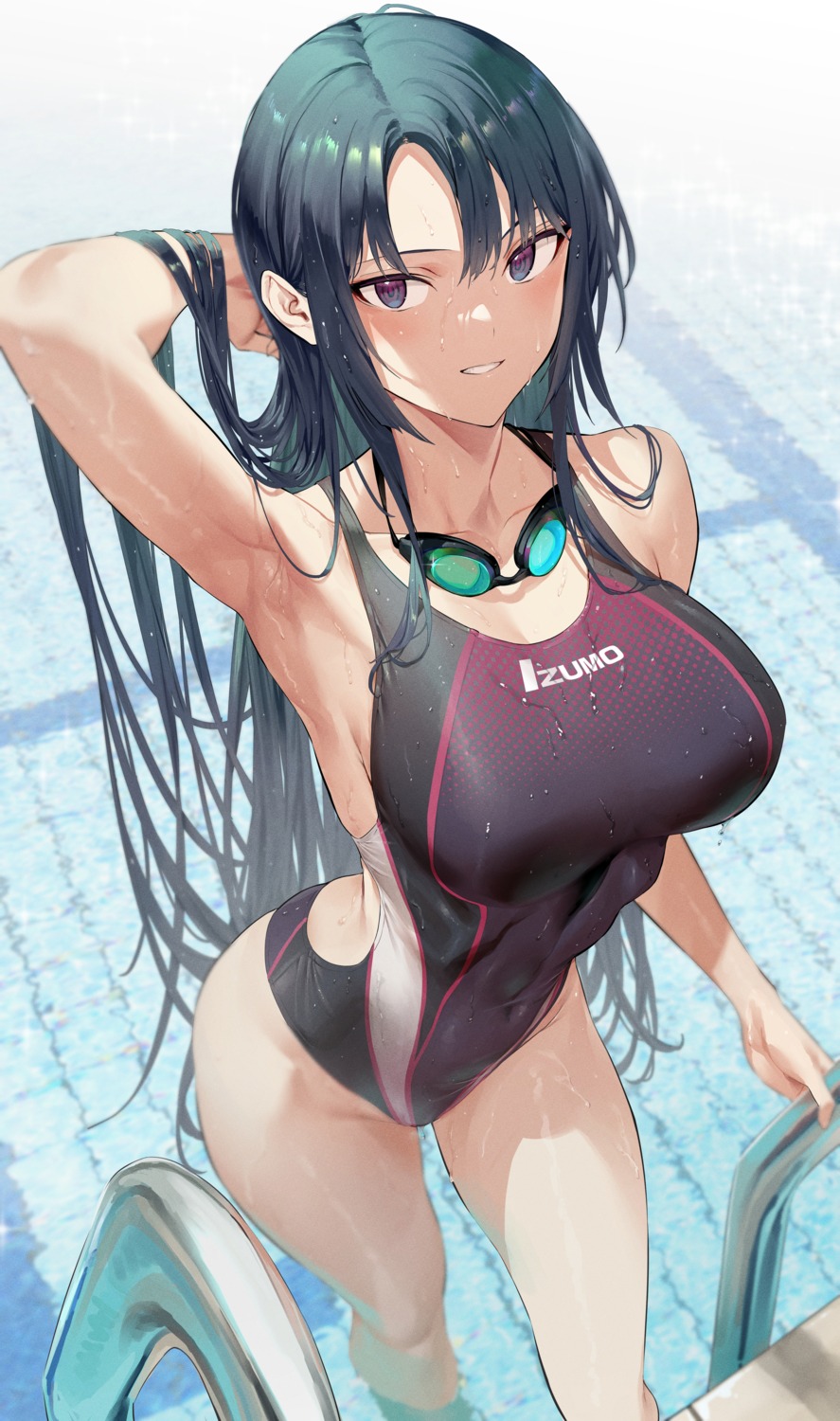 hiiragi_yuuichi swimsuits wet