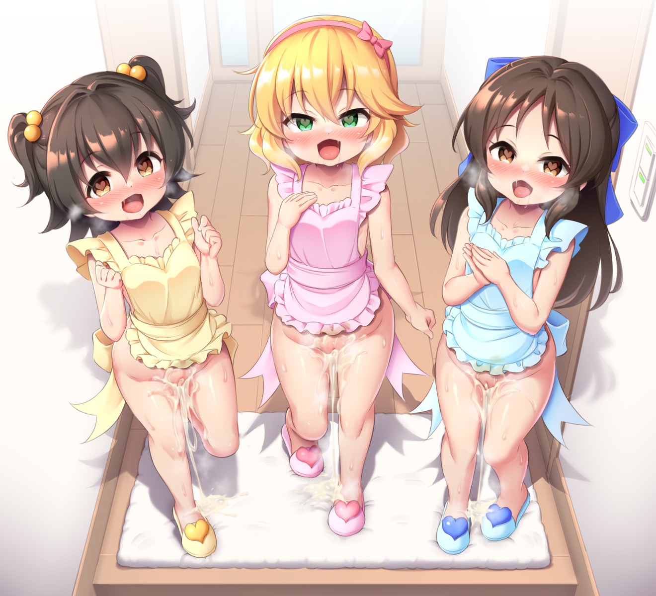 akagi_miria cum loli musouzuki naked_apron pussy sakurai_momoka_(idolm@ster) tachibana_arisu the_idolm@ster the_idolm@ster_cinderella_girls the_idolm@ster_cinderella_girls_u149 uncensored