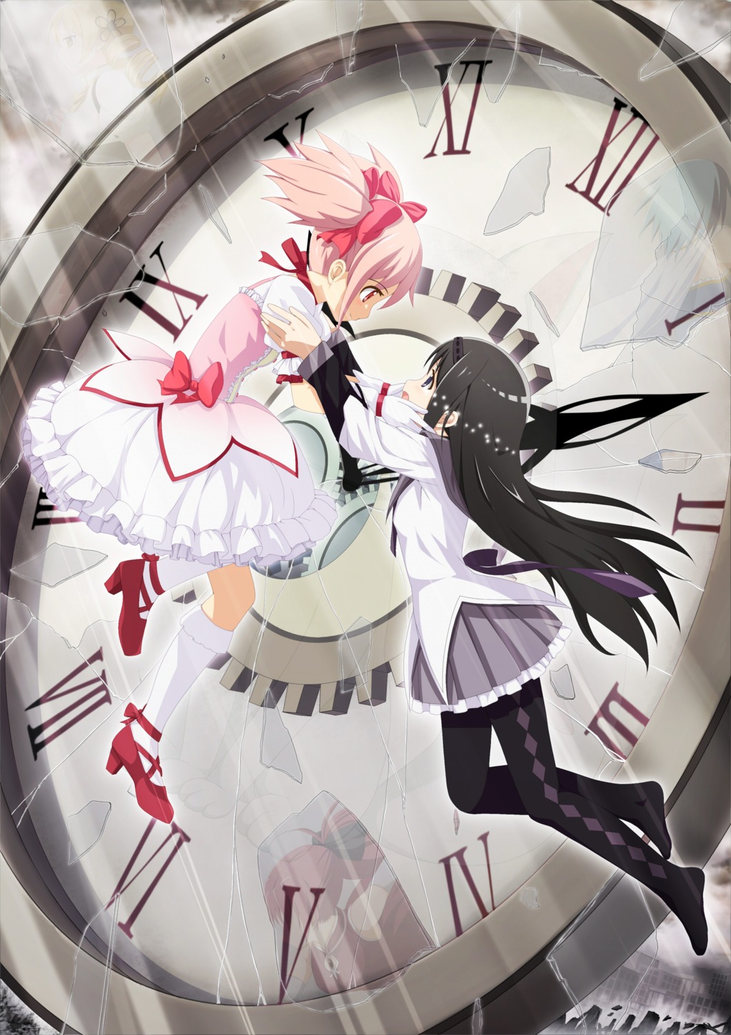 akemi_homura kaname_madoka kyubey miki_sayaka natukaze pantyhose puella_magi_madoka_magica sakura_kyouko tomoe_mami