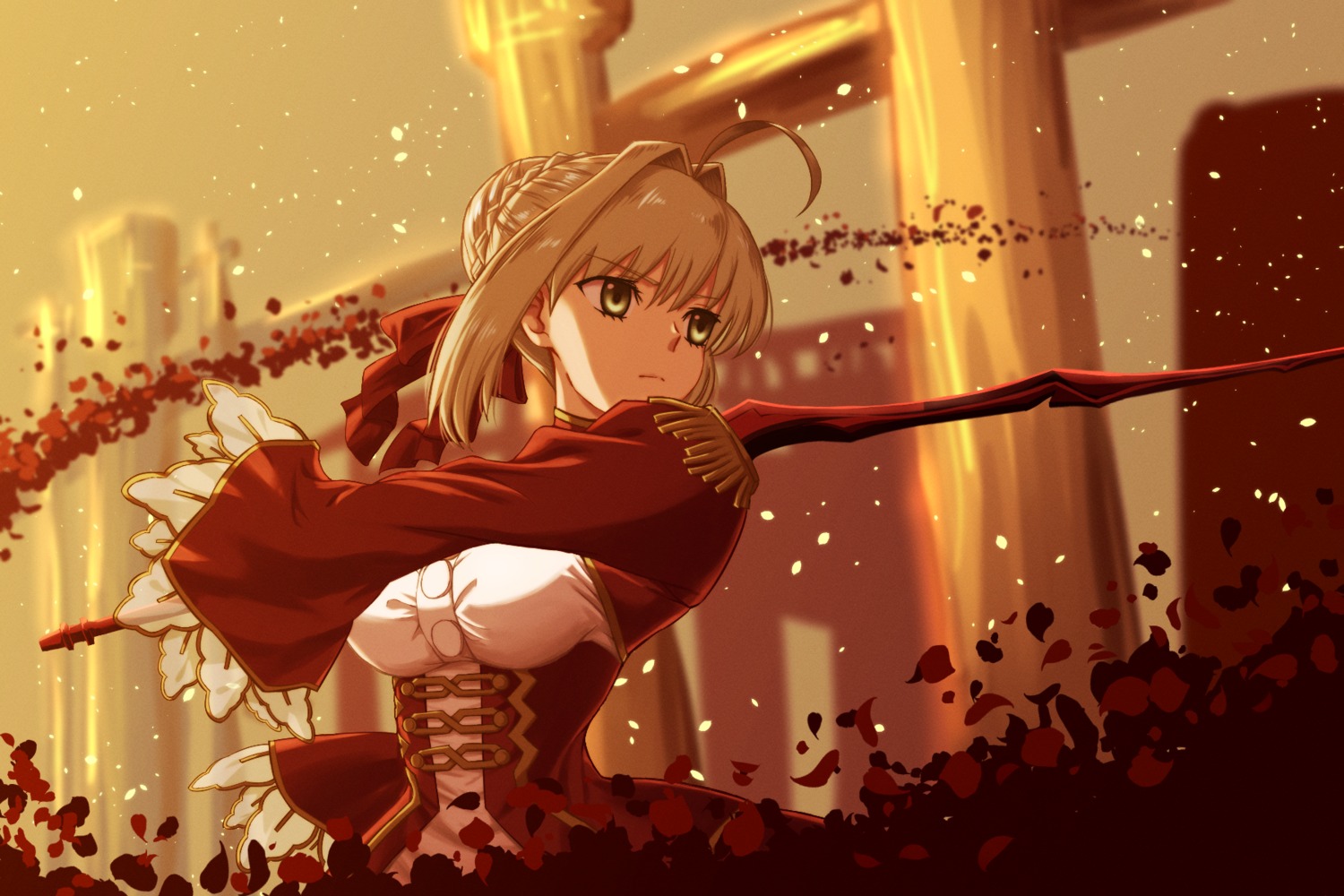 dress fate/extra fate/grand_order fate/stay_night saber_extra sword tagme
