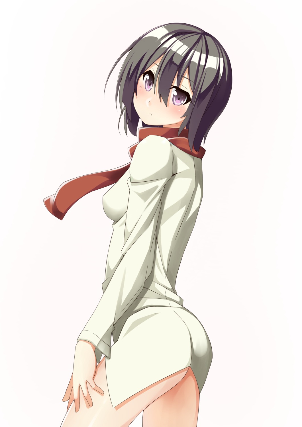 bottomless dacchi dress_shirt mikasa_ackerman shingeki_no_kyojin