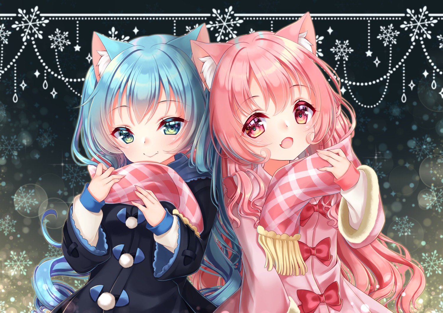 animal_ears mirai_(happy-floral) nekomimi