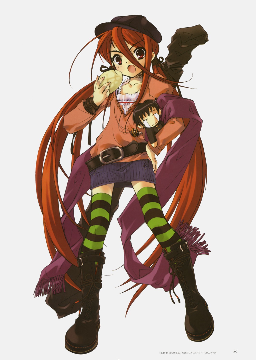 ito_noizi shakugan_no_shana shana thighhighs