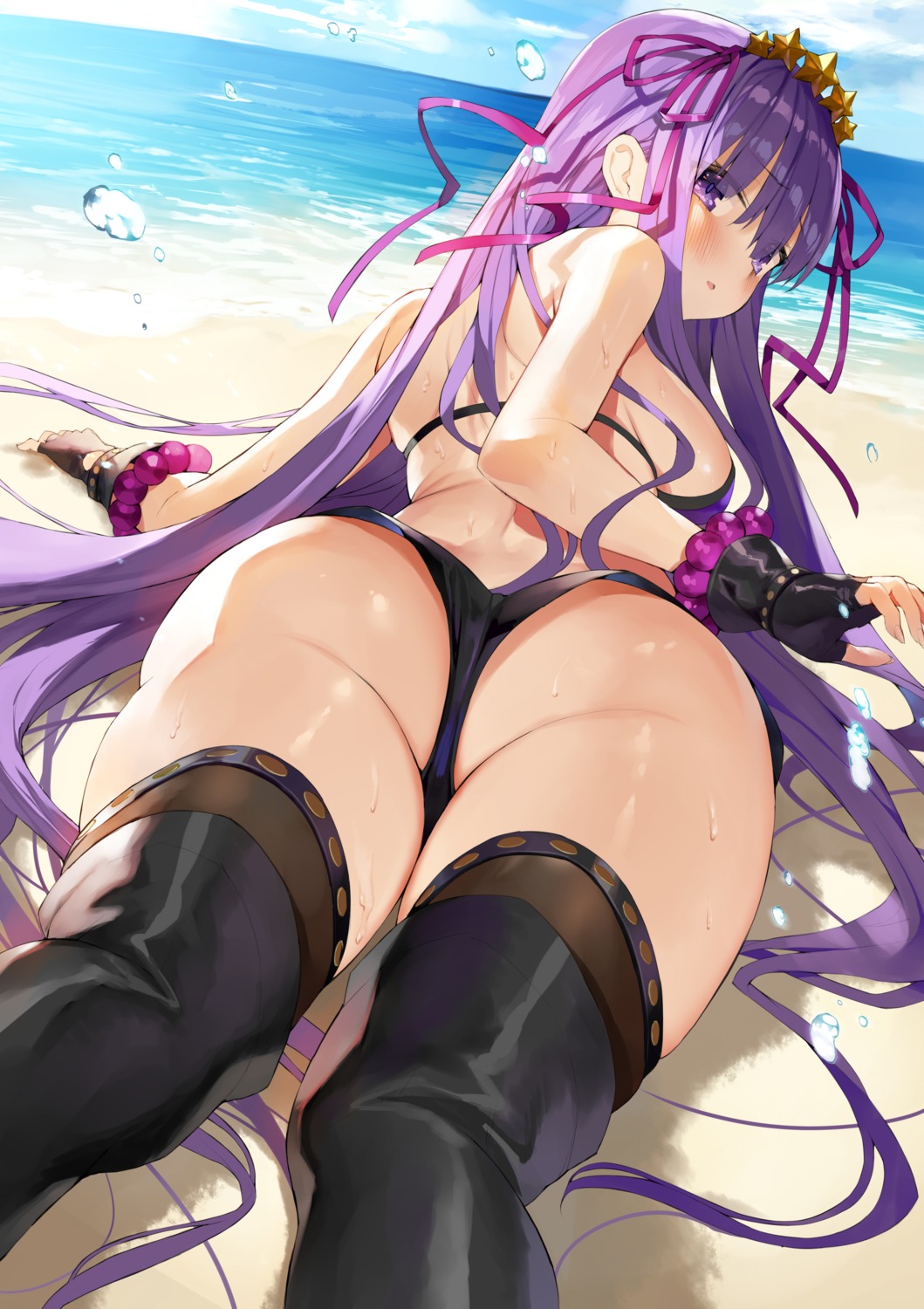 ass bb_(fate/extra_ccc) bikini fate/grand_order gaou swimsuits thighhighs