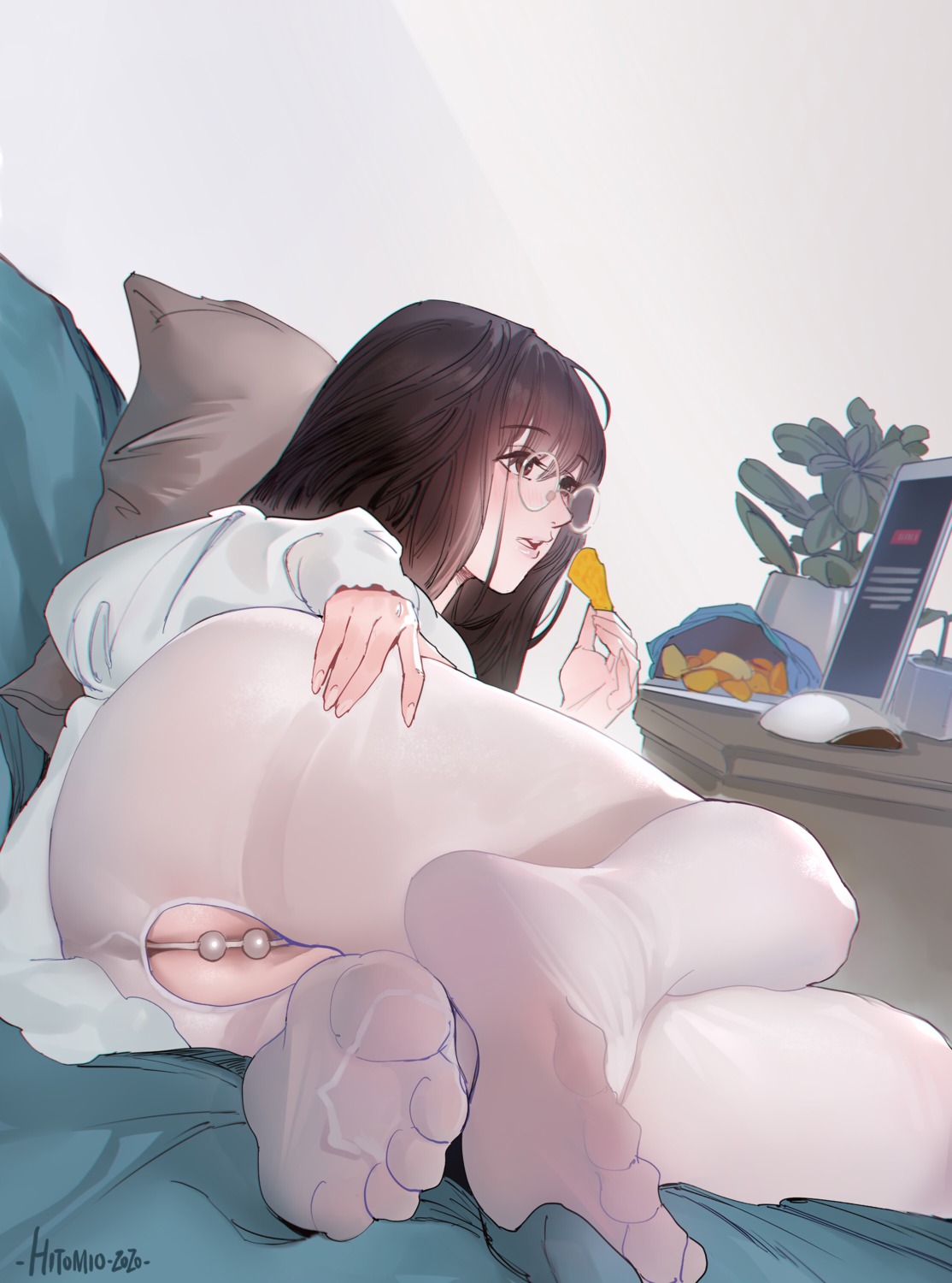hitomi o anal ass feet megane pantsu pantyhose thong | 714426 | yande.re