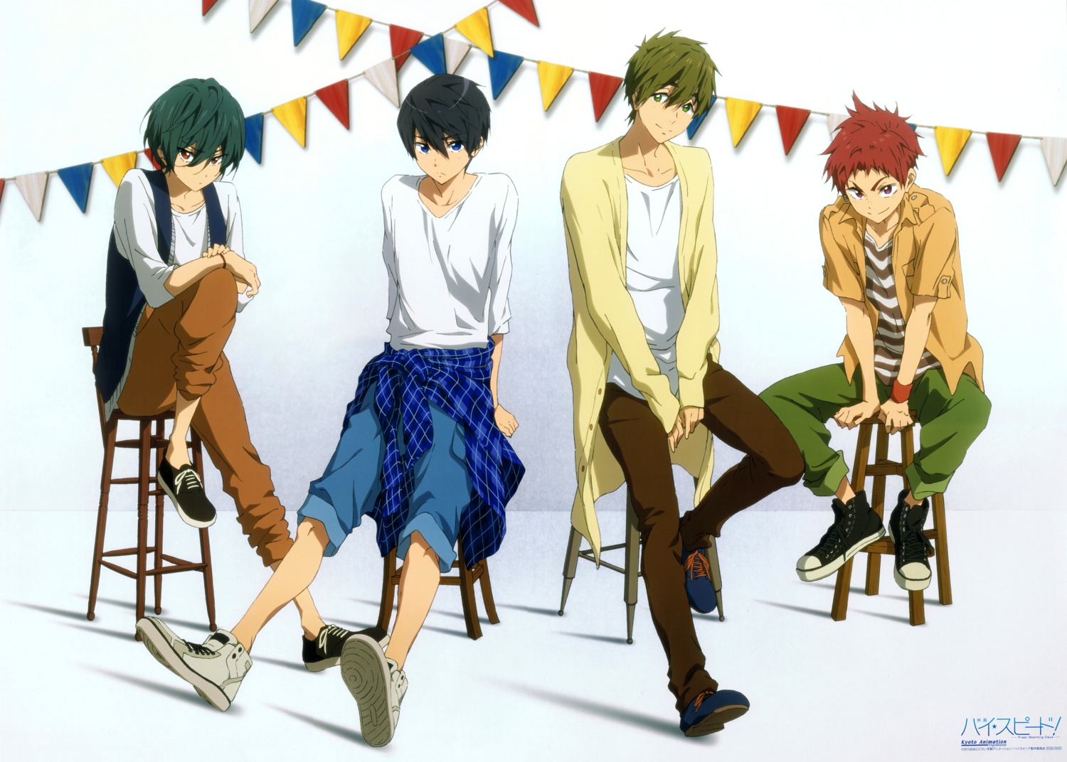 free! hane_kunihiro high_speed! kirishima_ikuya male nanase_haruka shiina_asahi tachibana_makoto