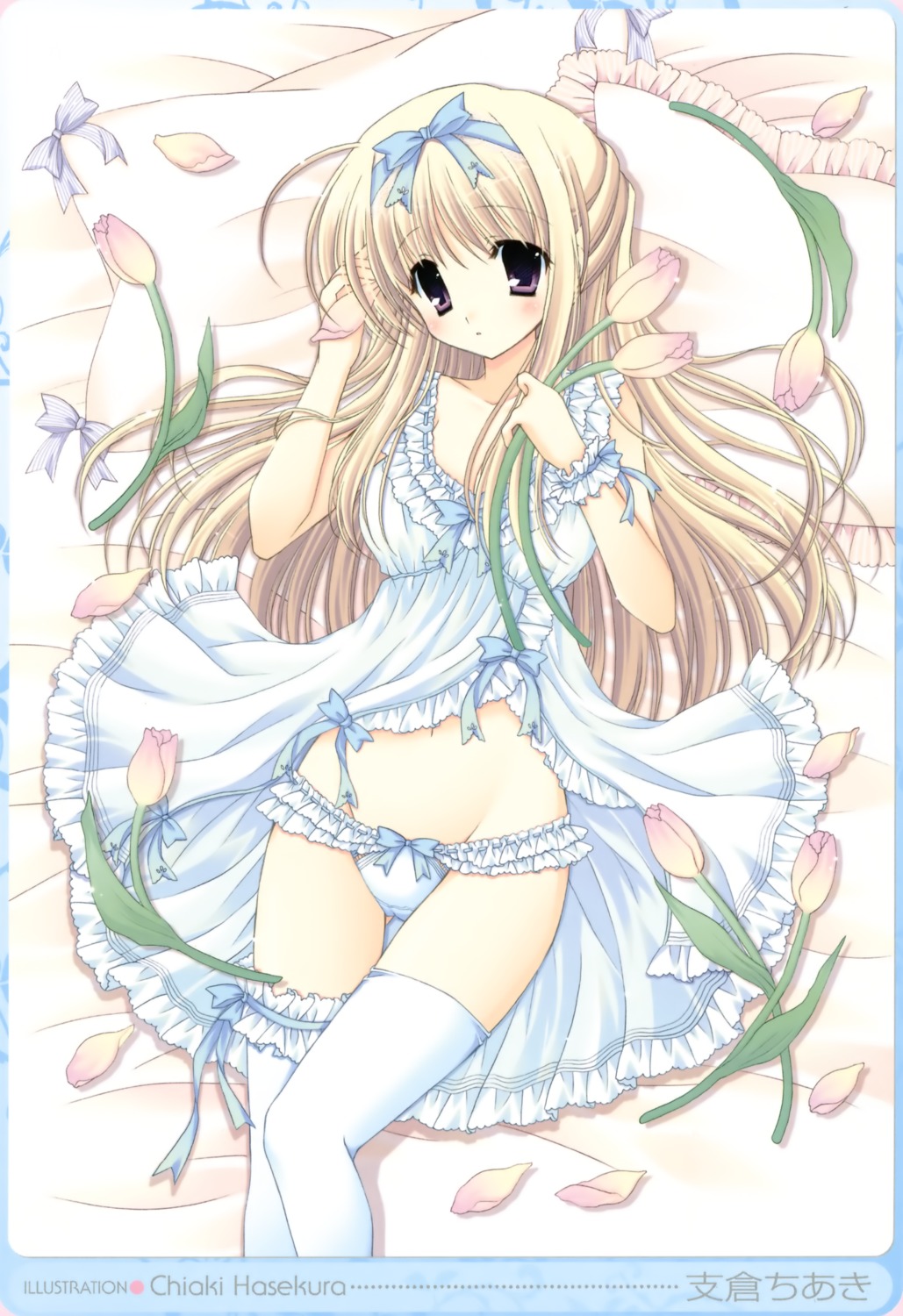 cameltoe dress hasekura_chiaki lingerie lolita_fashion pantsu thighhighs