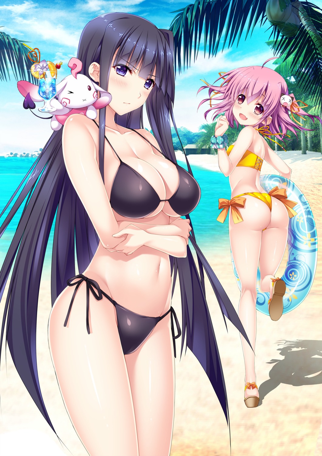 ass bikini cleavage higa_yukari swimsuits