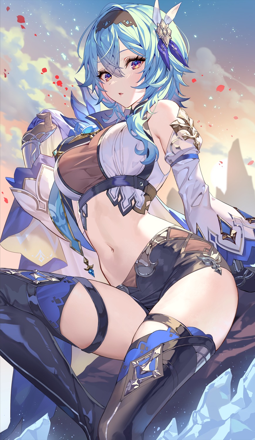 eula garter genshin_impact teffish thighhighs