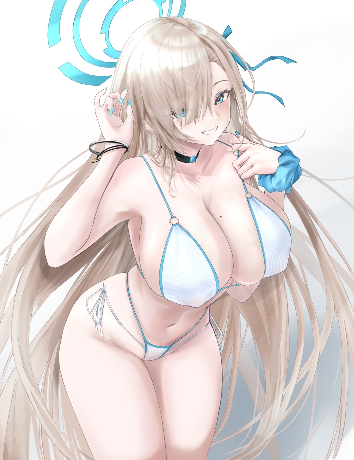 bikini blue_archive halo ichinose_asuna noa_(skae3323) swimsuits