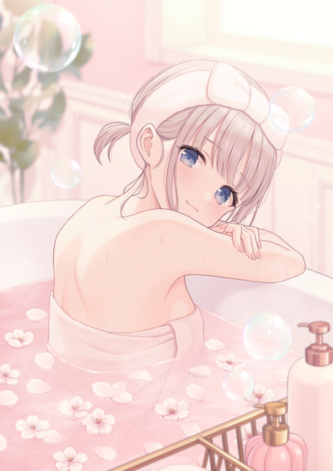 bathing shiromikan towel wet