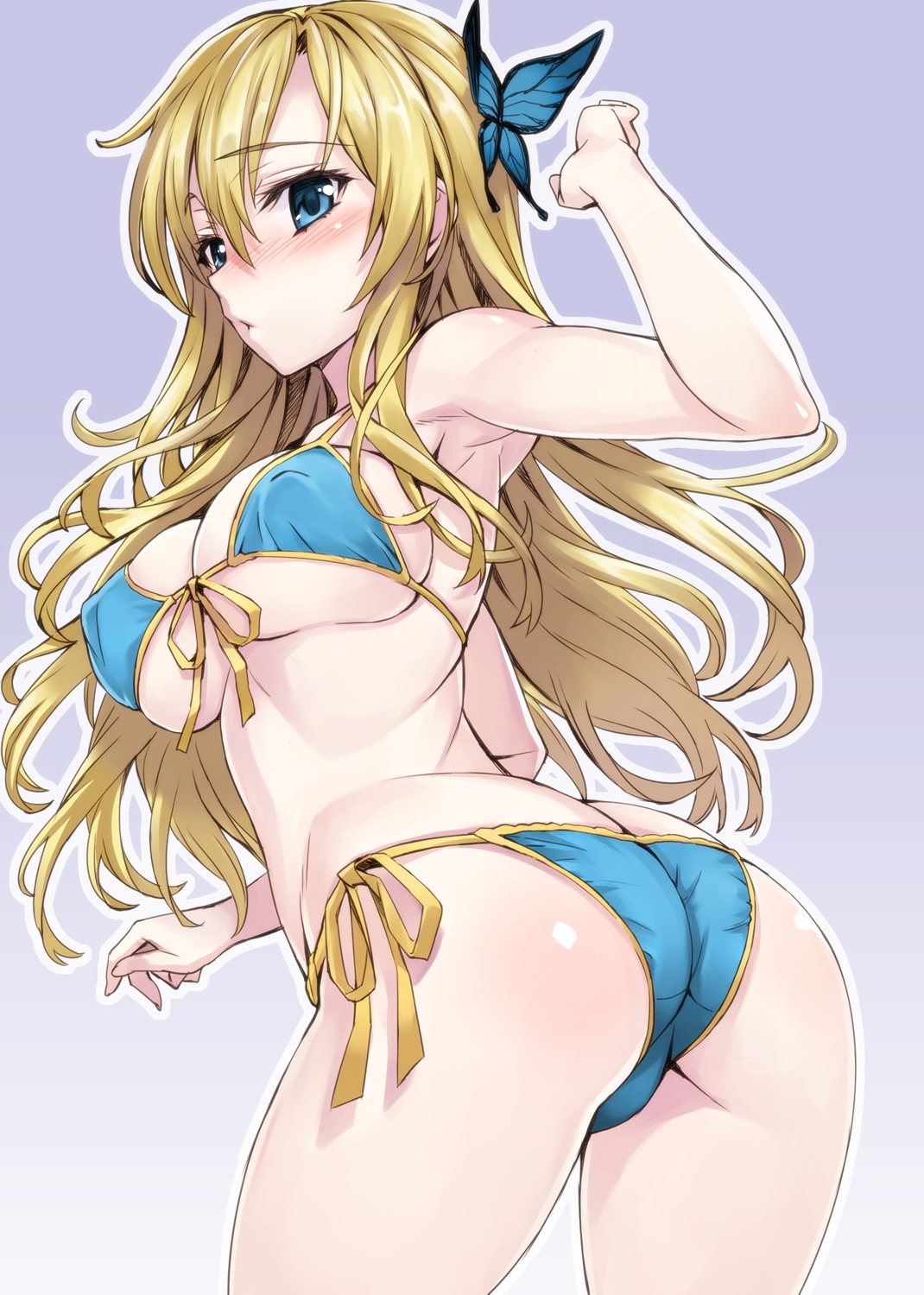 ass bikini boku_wa_tomodachi_ga_sukunai cleavage erect_nipples kashiwazaki_sena matsuryuu swimsuits underboob