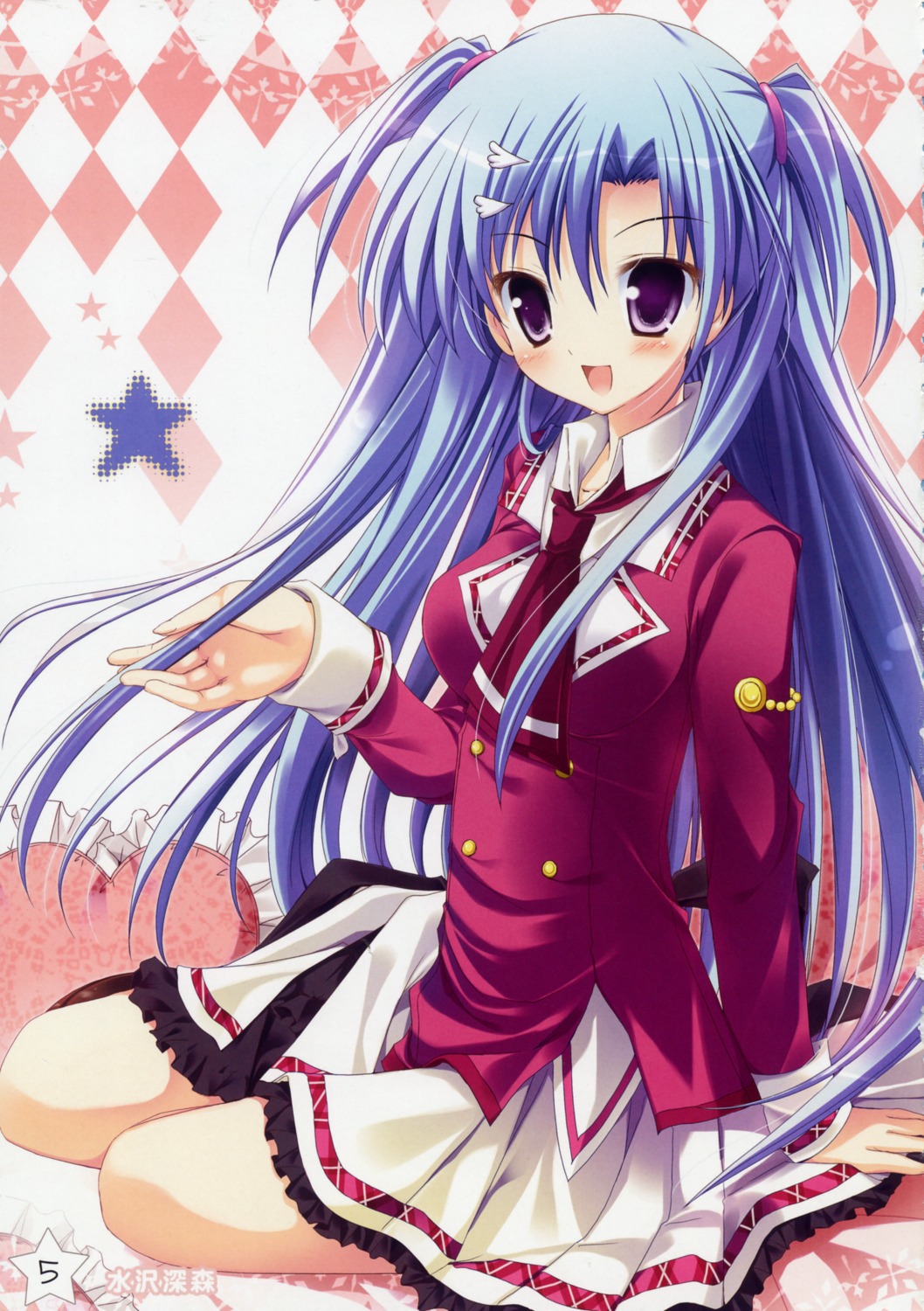 bleed_through haotone_tsubasa kisaragi_gold_star mizusawa_mimori seifuku