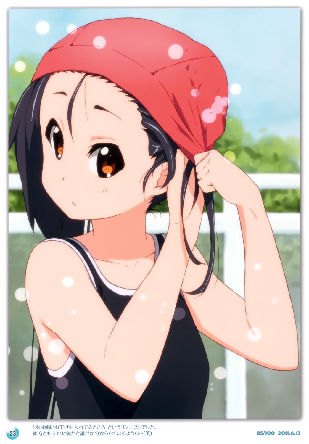 errant k-on! nakano_azusa singerly swimsuits