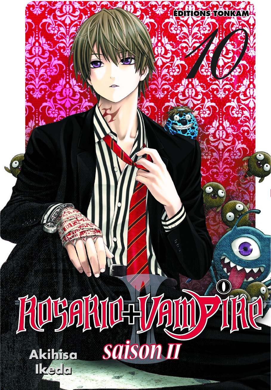 aono_tsukune bandages ikeda_akihisa male rosario_+_vampire