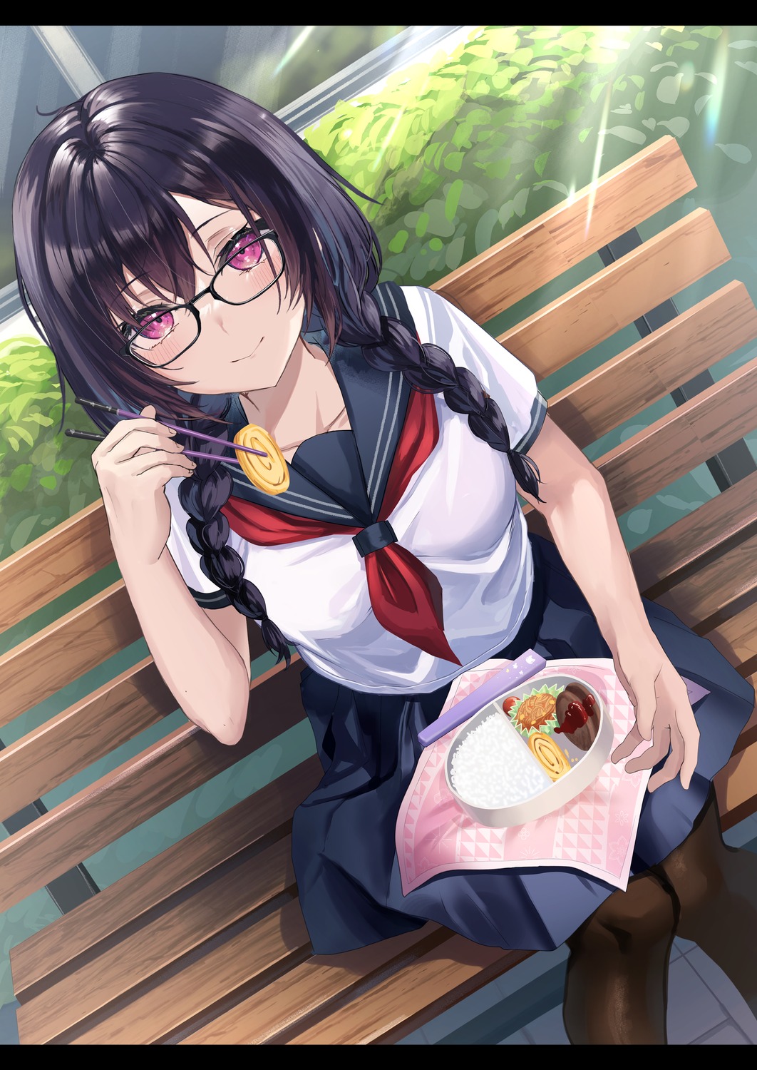 megane pantyhose seifuku yufou