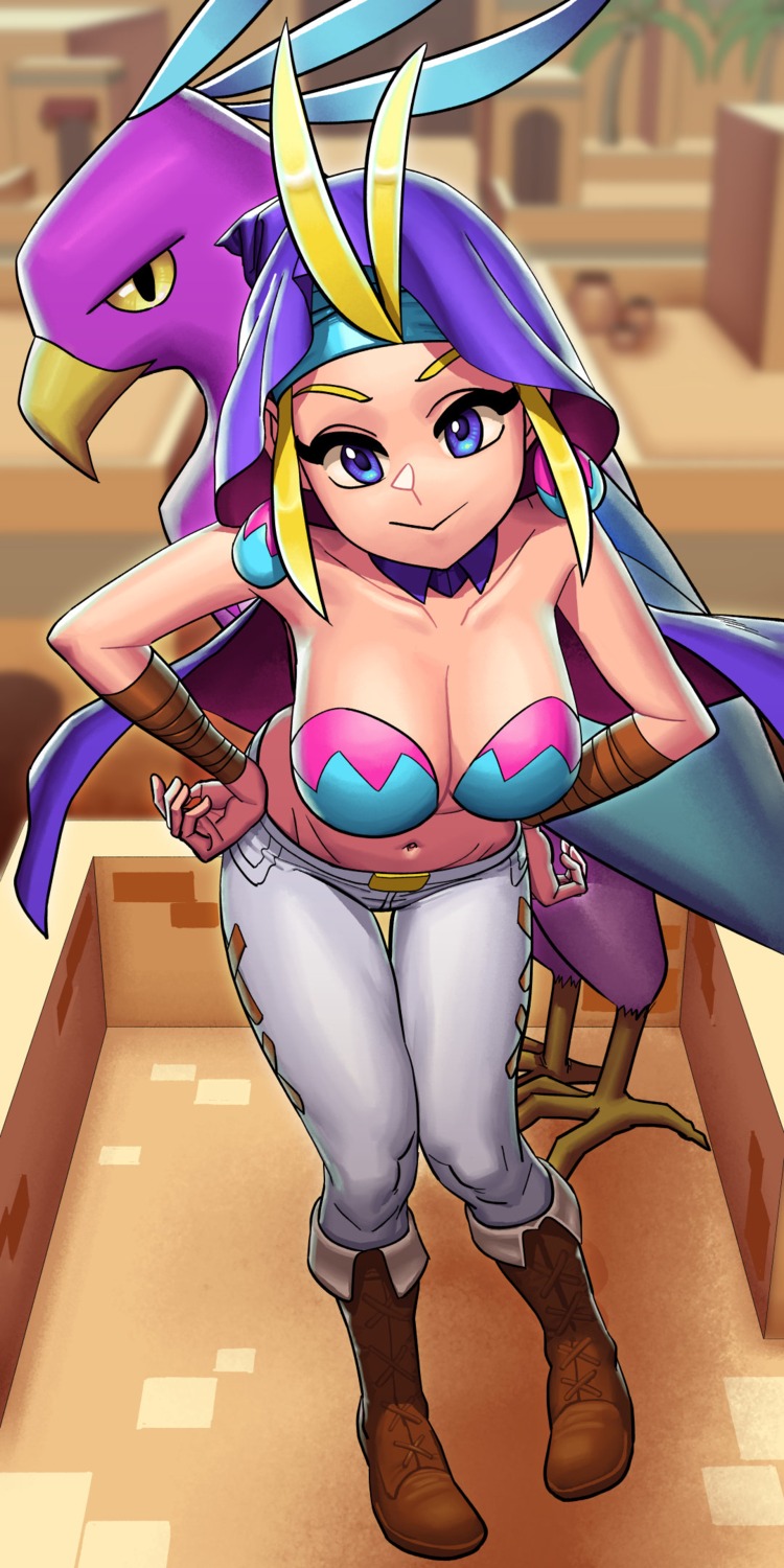 bandages cleavage no_bra shantae sky_(shantae) tagme