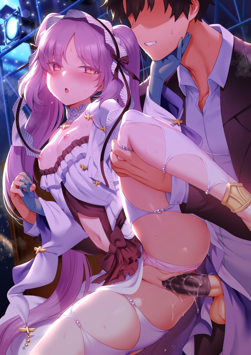 breasts censored euryale fate/grand_order nipples no_bra penis pussy pussy_juice rogia sex skirt_lift thighhighs