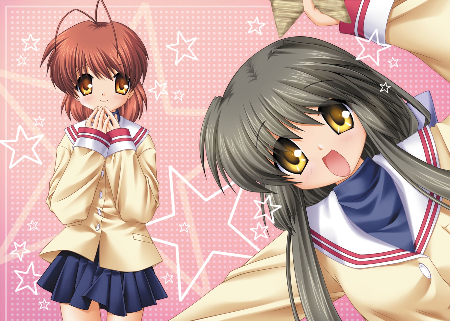 clannad furukawa_nagisa hinoue_itaru ibuki_fuuko key seifuku